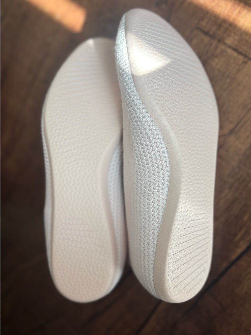 Allbirds Women Sz 7.5 Tree Breezers Sustainable knit Ballet Flat Calm Taupe - Picture 6 of 9